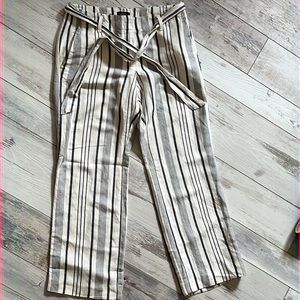 Linen flare pants